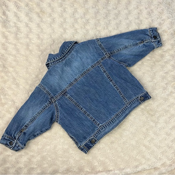 Baby Gap Denim Jean Jacket Size 6-12 Months Gray Lining - Picture 5 of 5